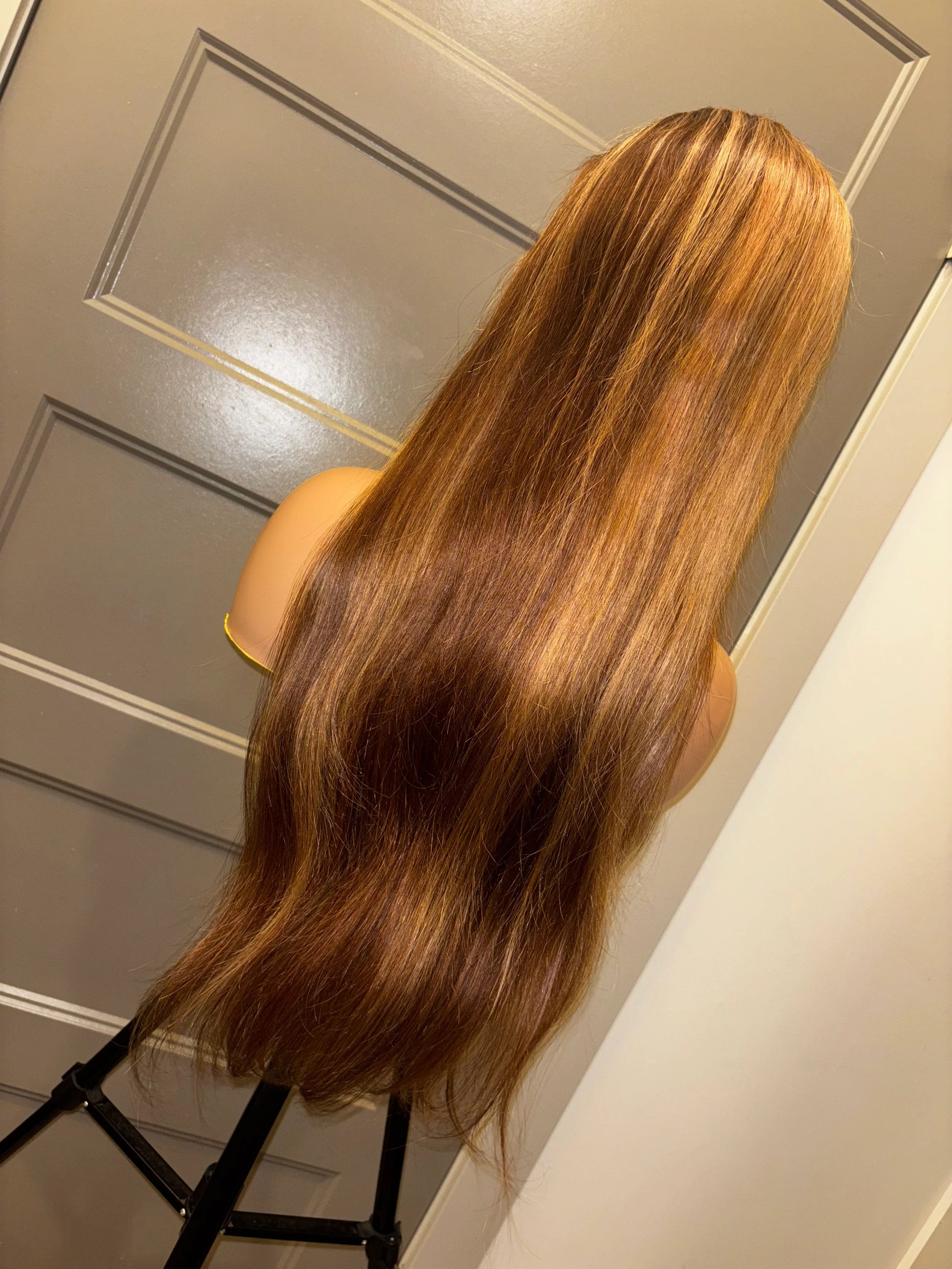 13x4 Transparent Lace Frontal Wig – Honey Blonde Highlight - PRETTY MAFIA